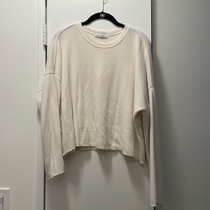 Cream zara sweater